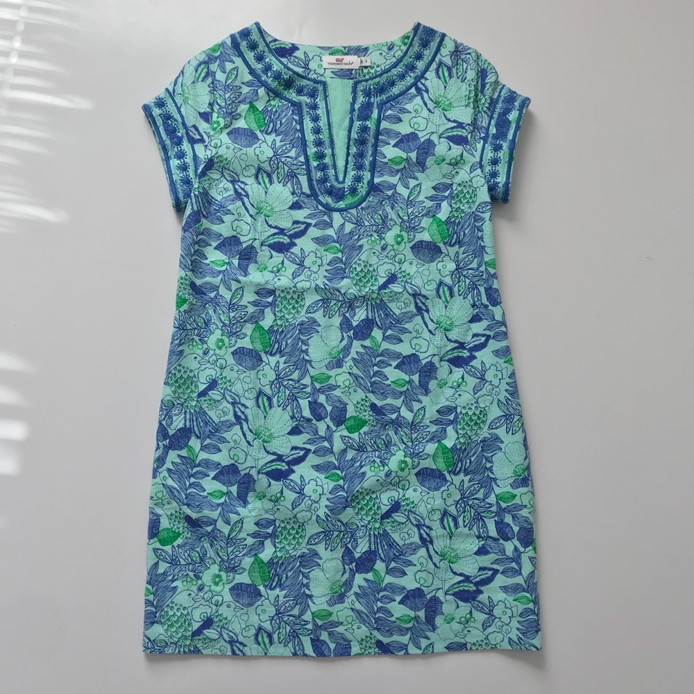 Vineyard Vines Cordia Floral Tunic Dress Size 4 - Picture 4 of 8